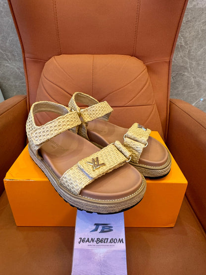 Louis Vuitton bom dia comfort sandals for women