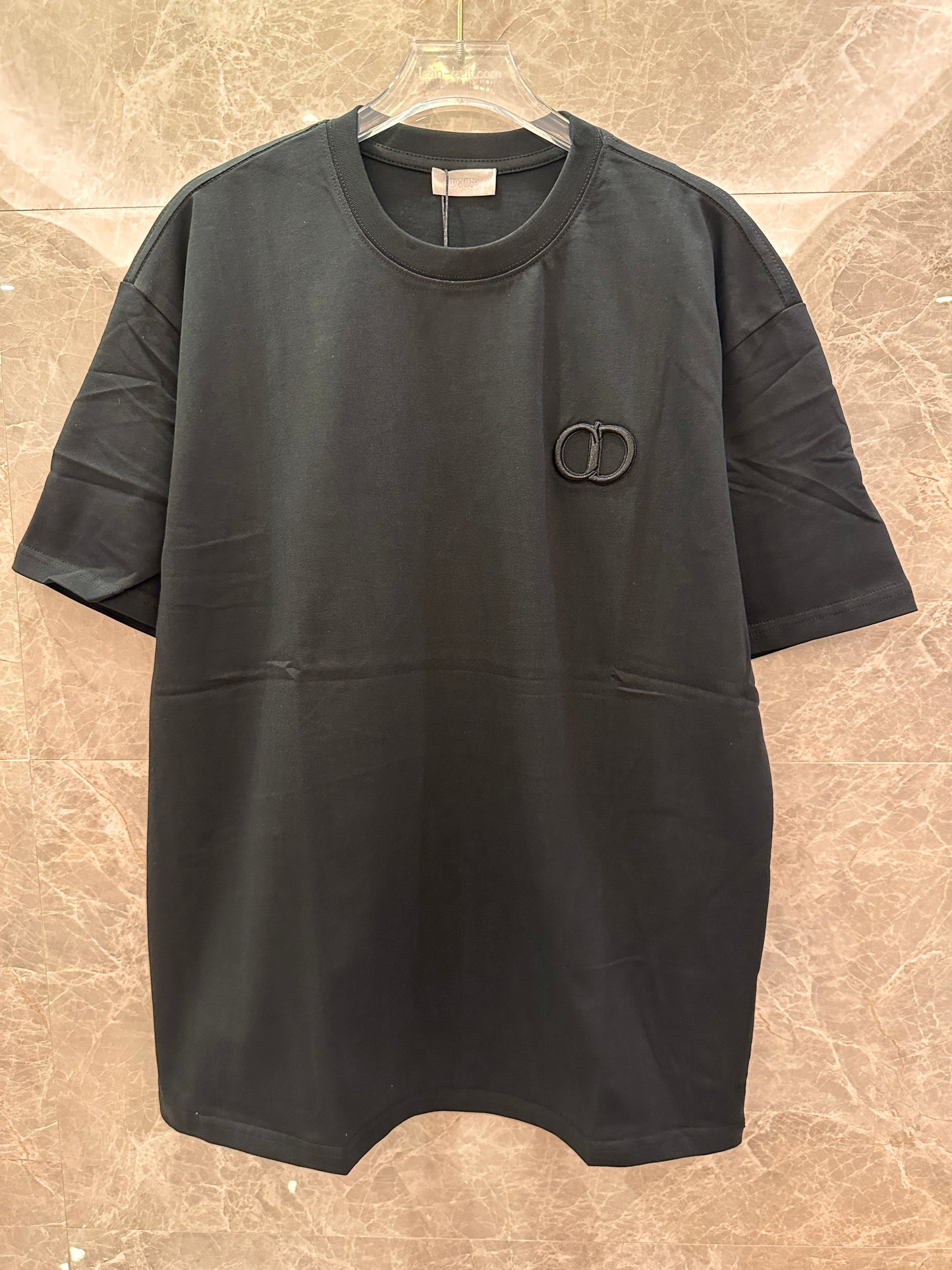 Dior t-shirt embroidered CD logo black