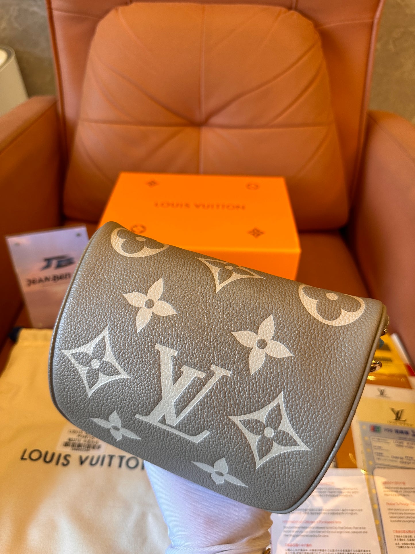 Louis Vuitton Mini Bumbag LV Gradient handbag m83219 grey