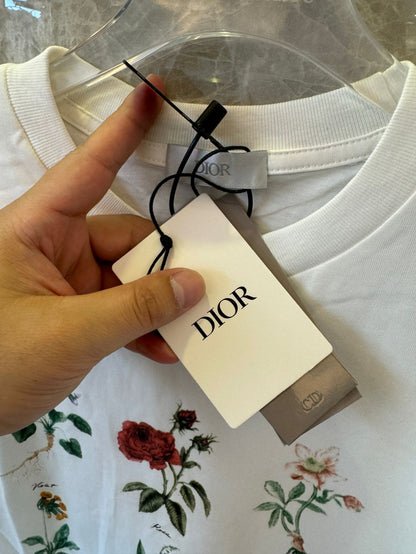 Christian Dior t-shirt for women flowers white