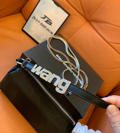 Alexander Wang handbag black w/ diamond logo