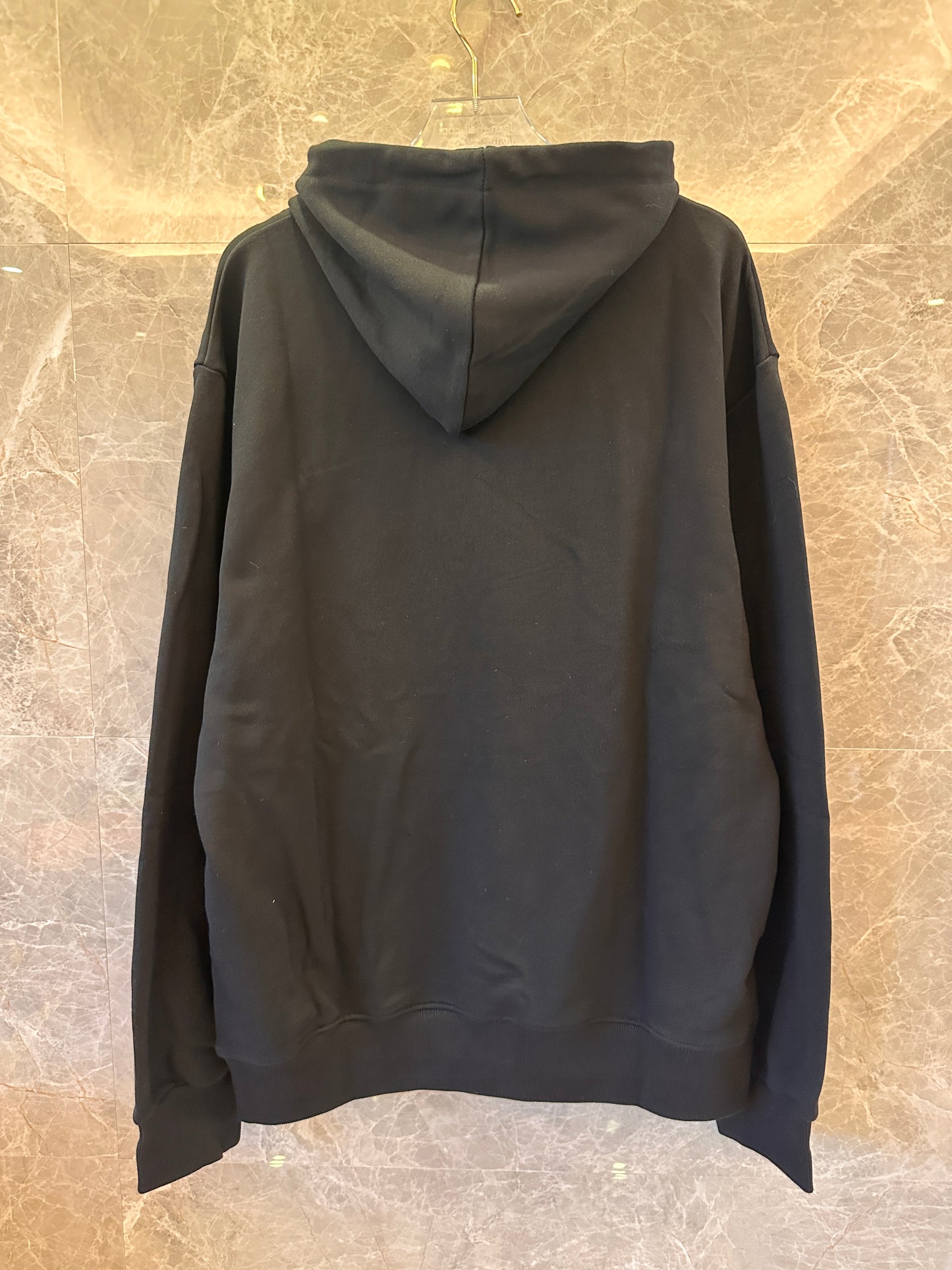 Celine hoody loose hoodie in cotton fleece black