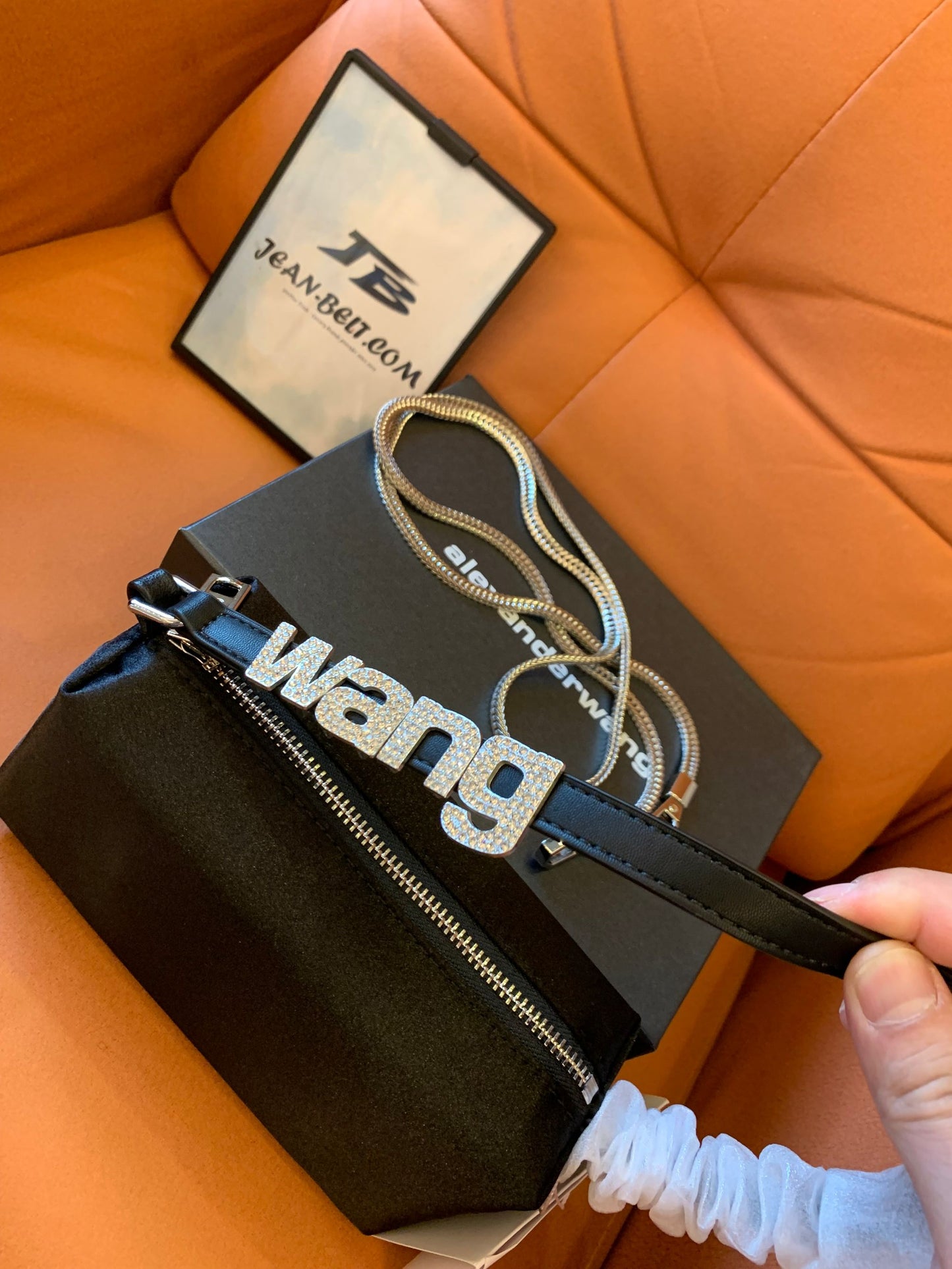 Alexander Wang handbag black w/ diamond logo