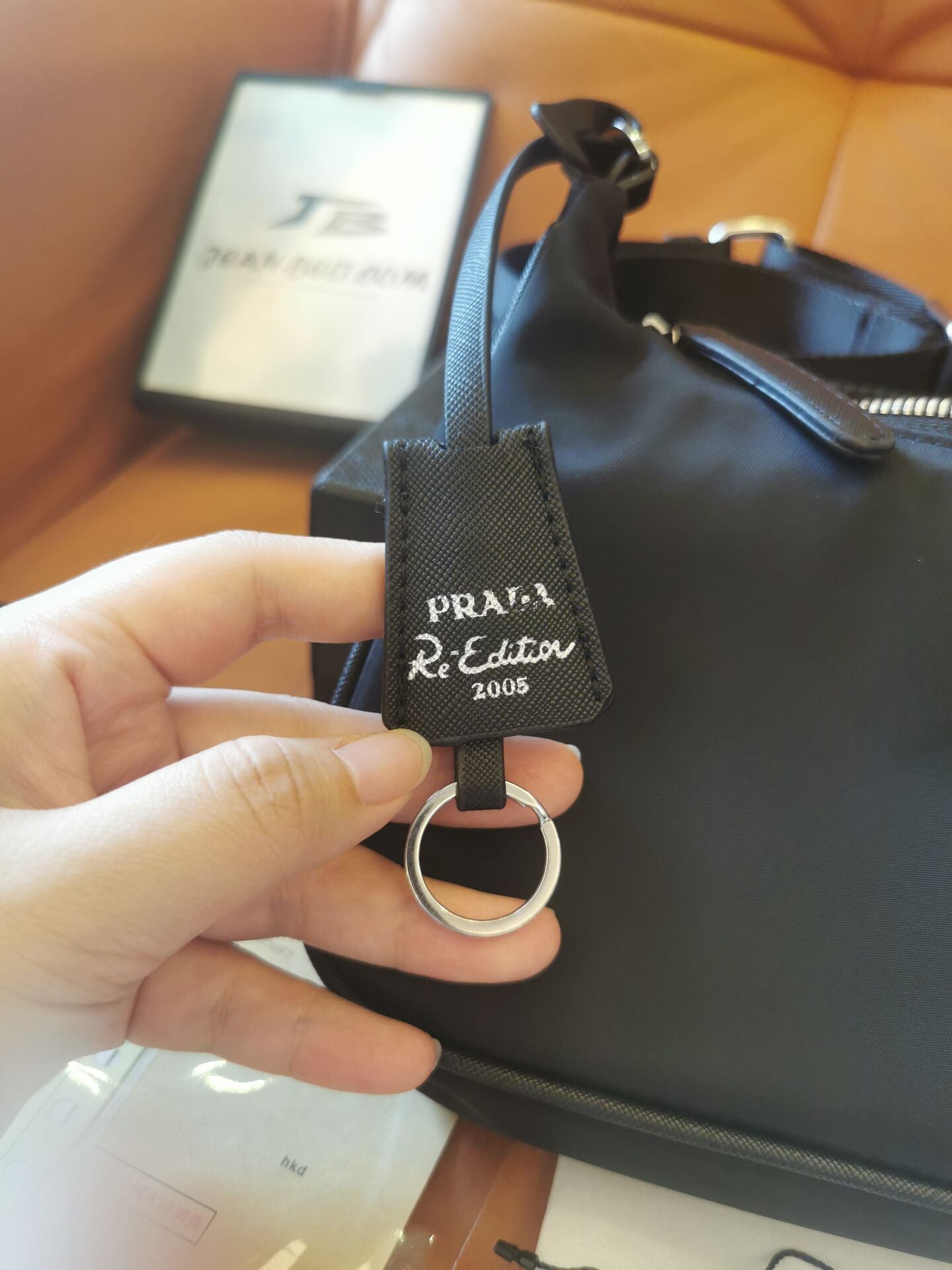 Prada nylon re-edition 2005 shoulder bag black