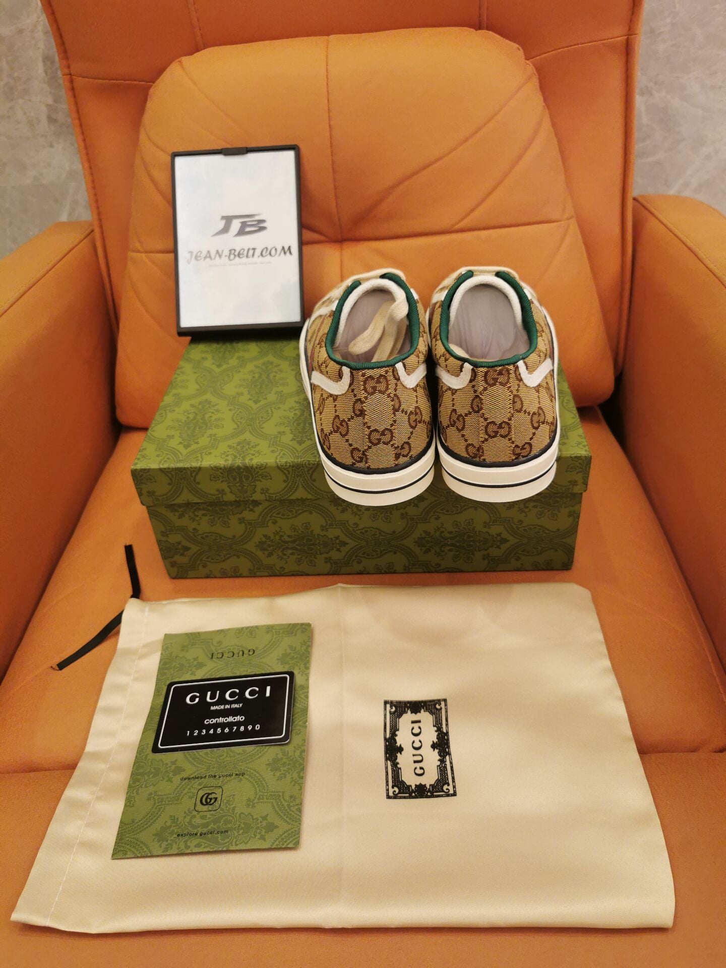 Gucci Tennis 1977 GG  beige sneakers