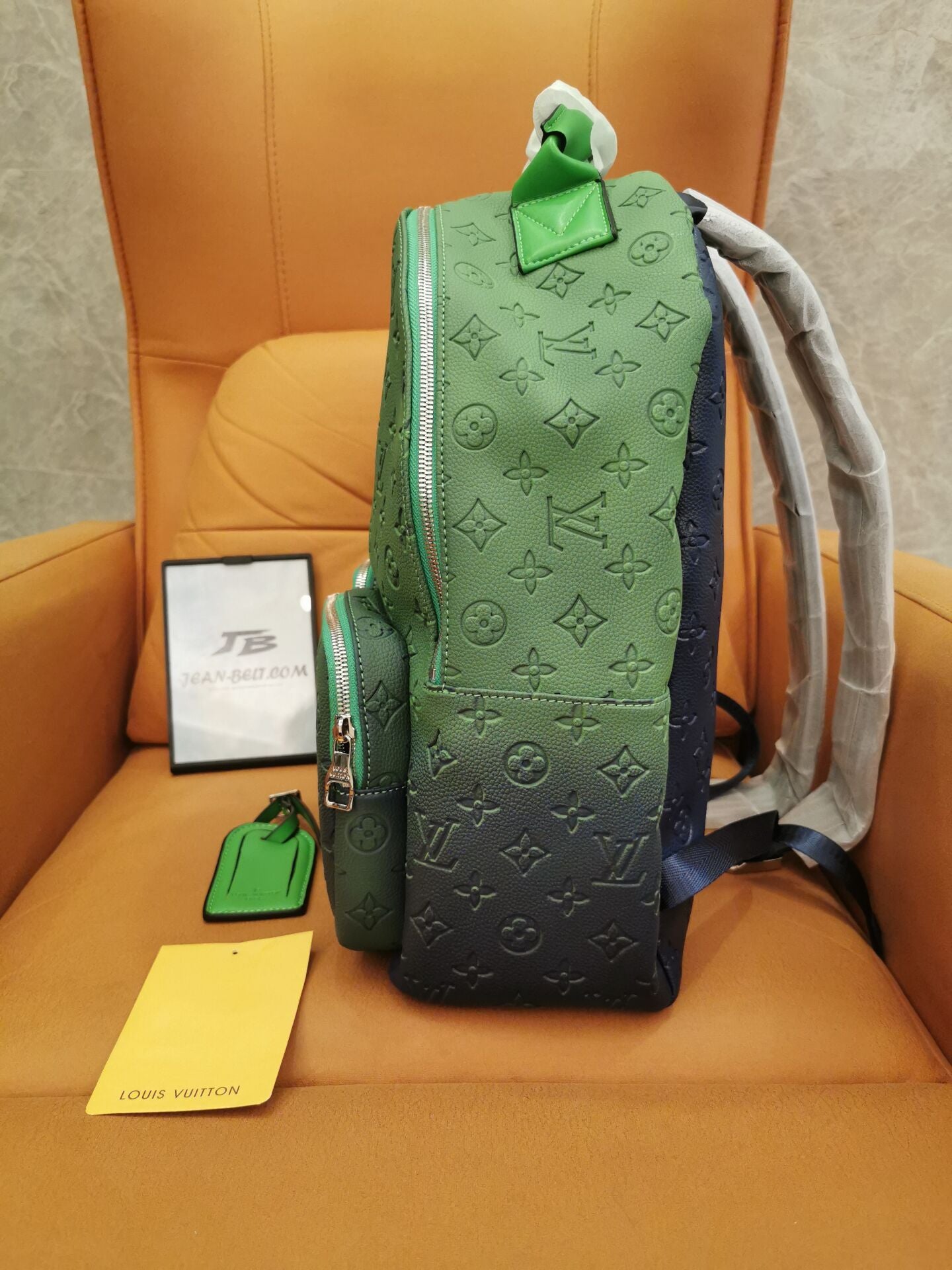 [3A Quality]Louis Vuitton multipocket backpack virgil abloh green blue