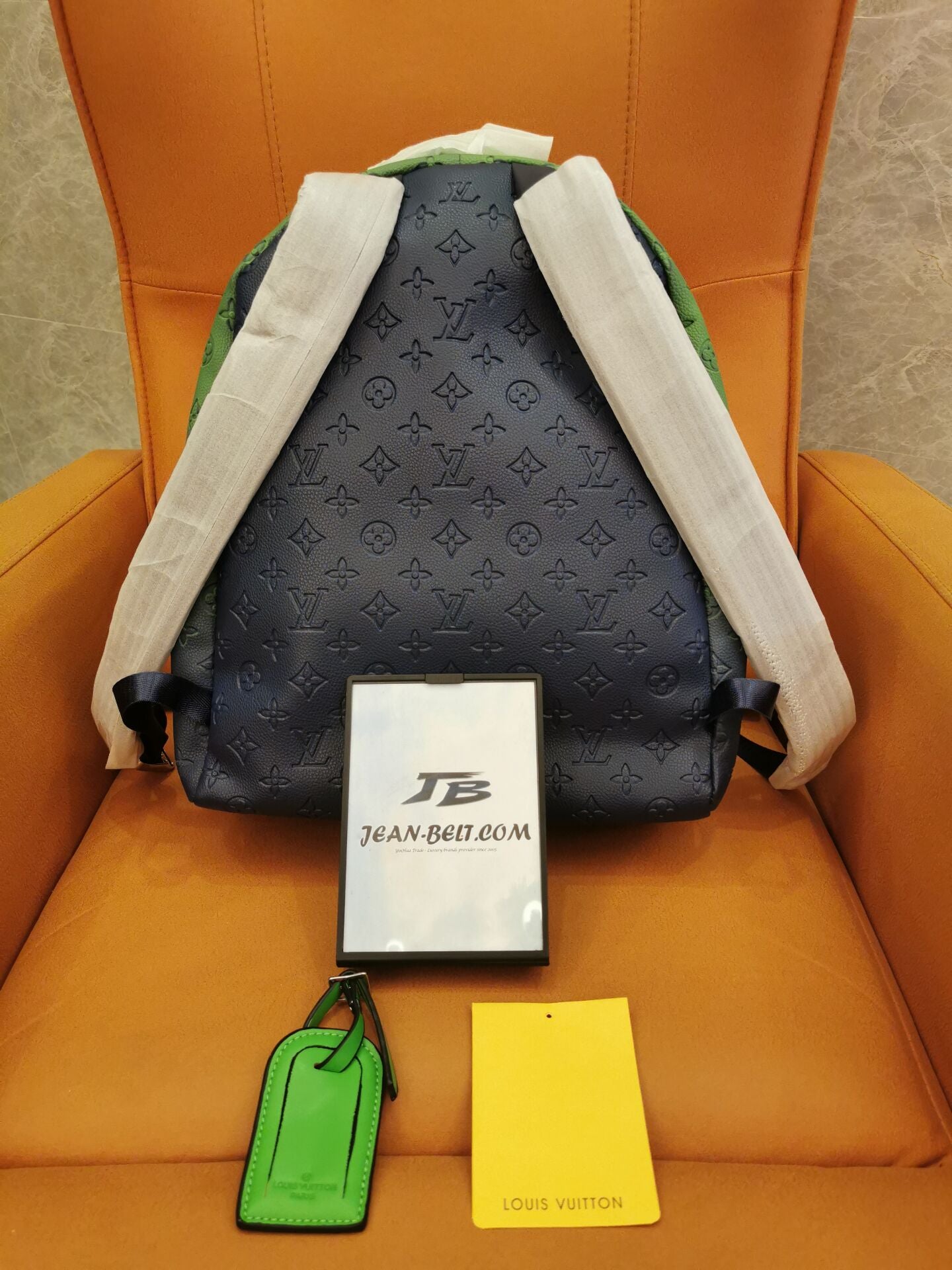 [3A Quality]Louis Vuitton multipocket backpack virgil abloh green blue