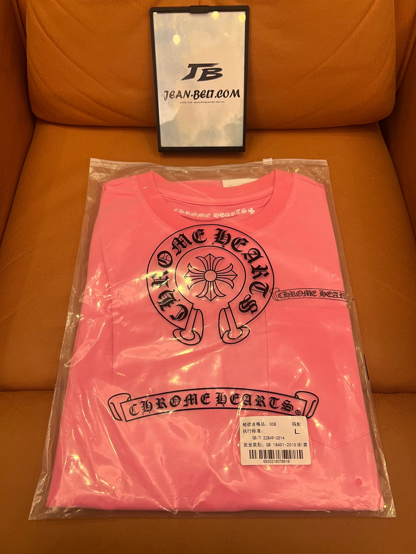 Chrome Hearts pink graphic print cotton t-shirt