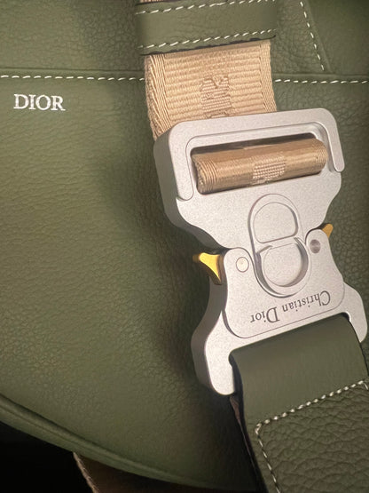 Dior saddle bag green for men