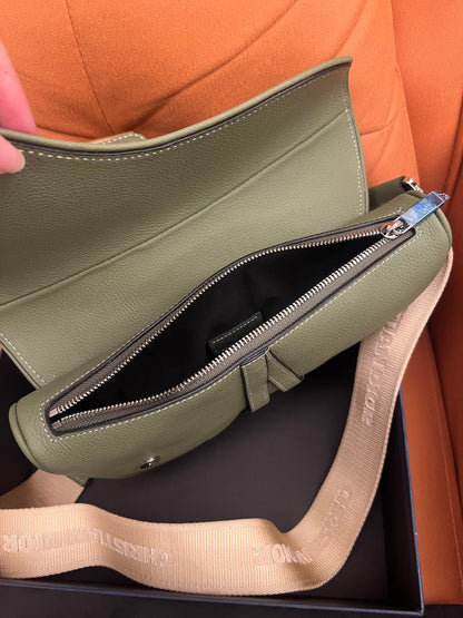 Dior saddle bag green for men