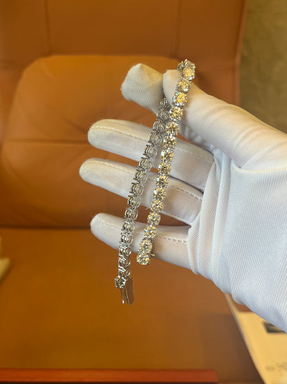 [Custom Made]18K white gold Lab diamond bracelet IGI certified bracelet jewelry