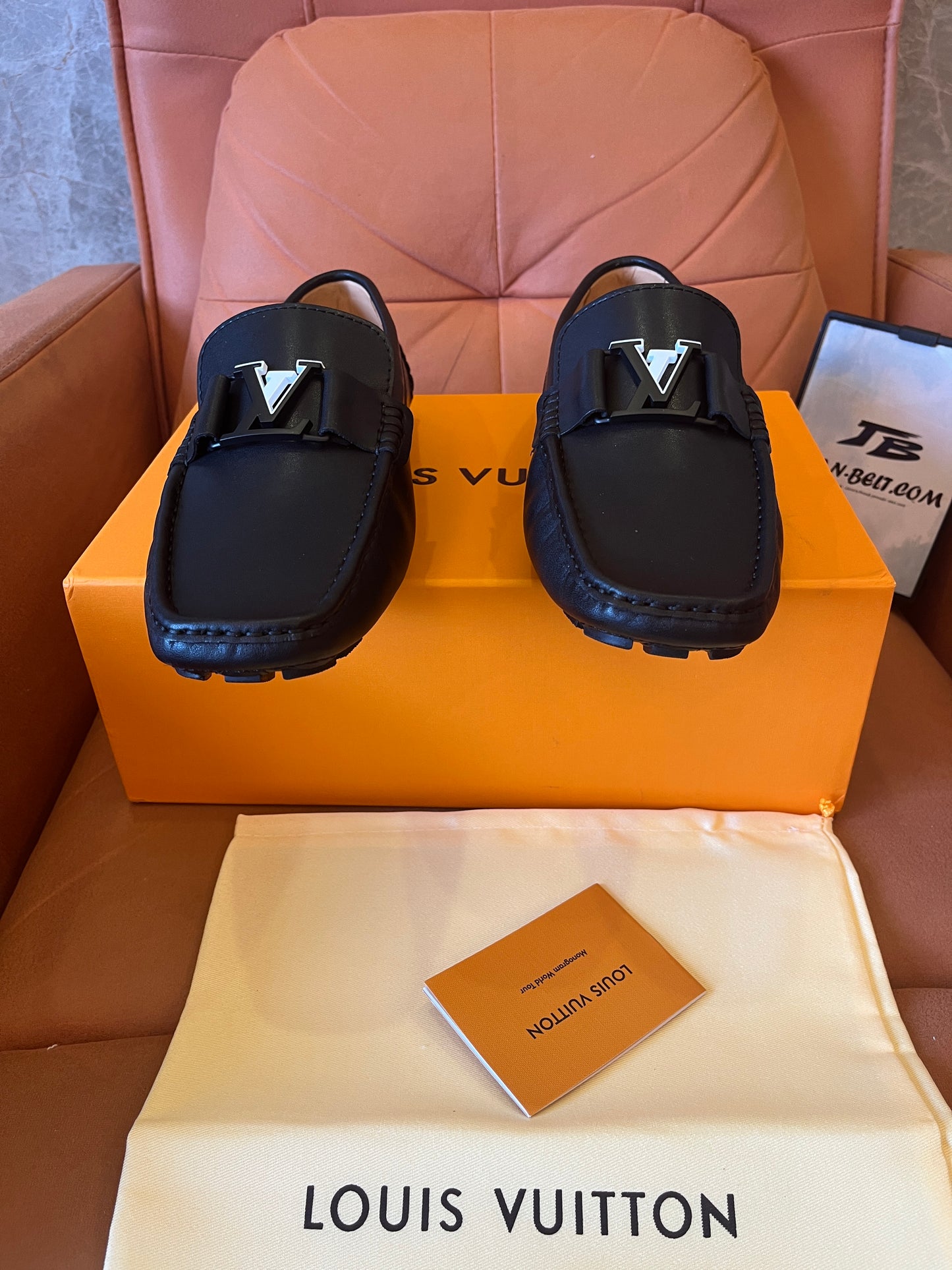 Louis Vuitton black loafers