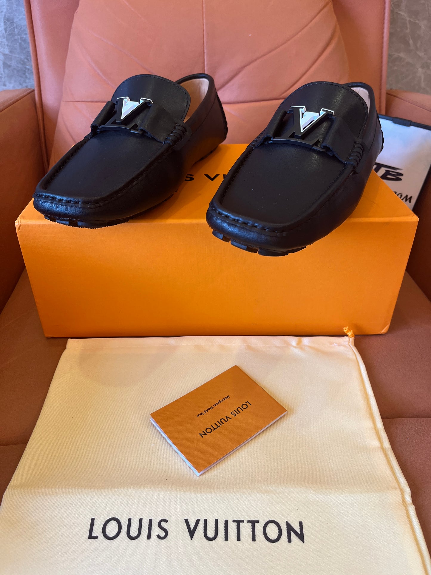 Louis Vuitton black loafers