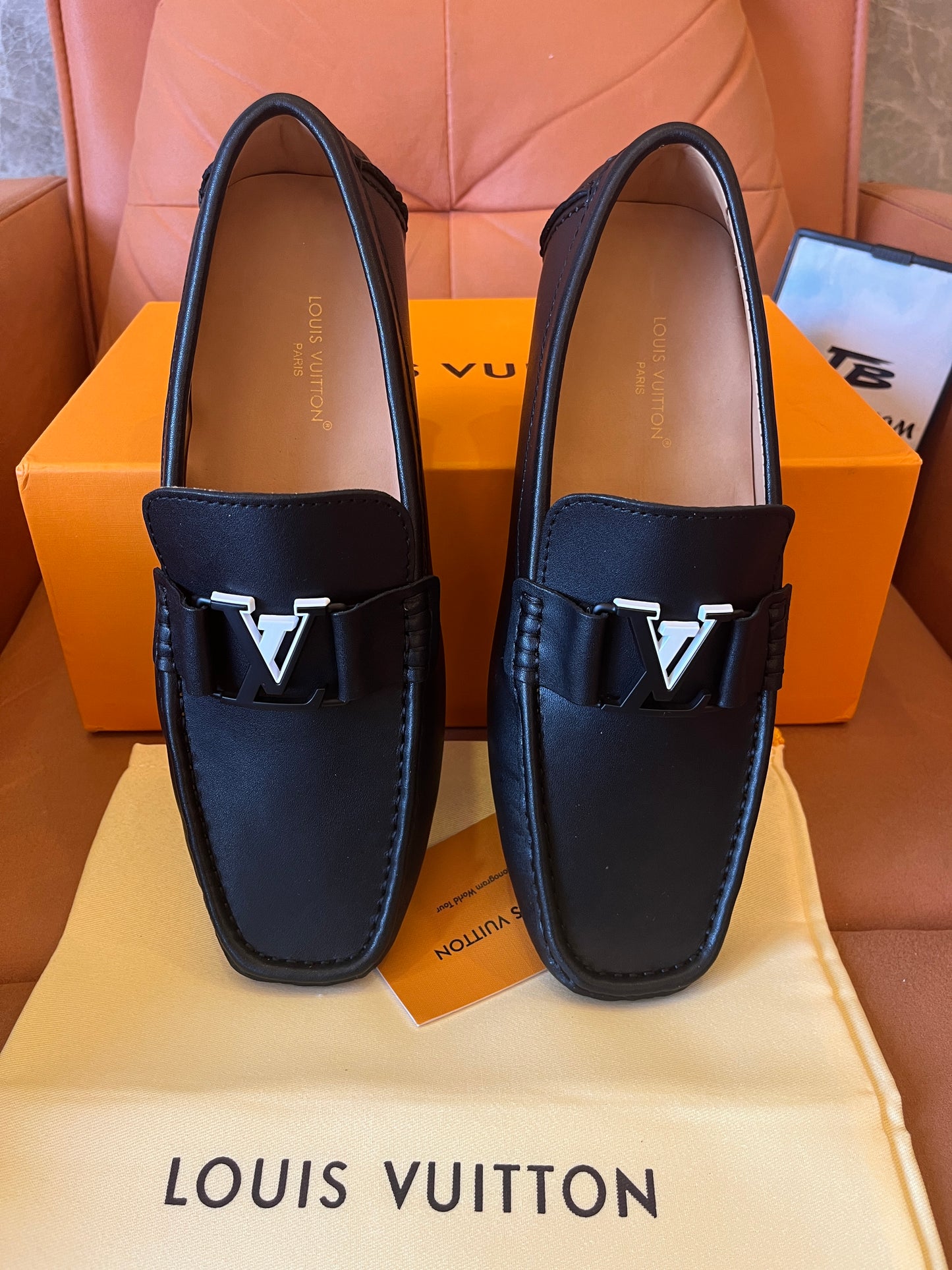 Louis Vuitton black loafers