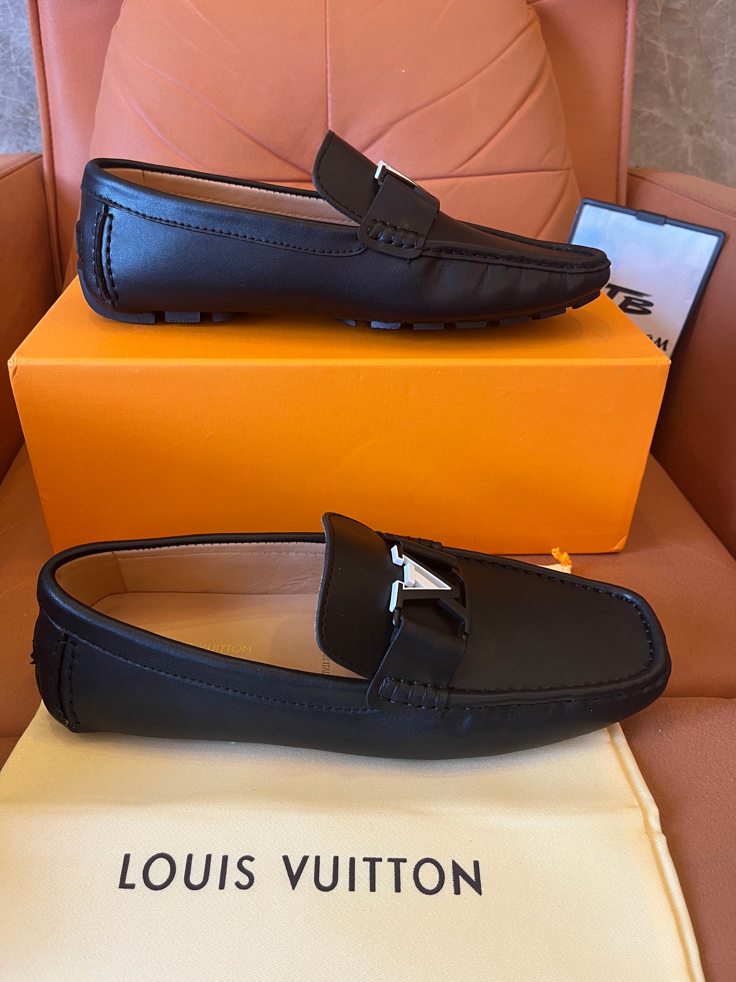 Louis Vuitton black loafers