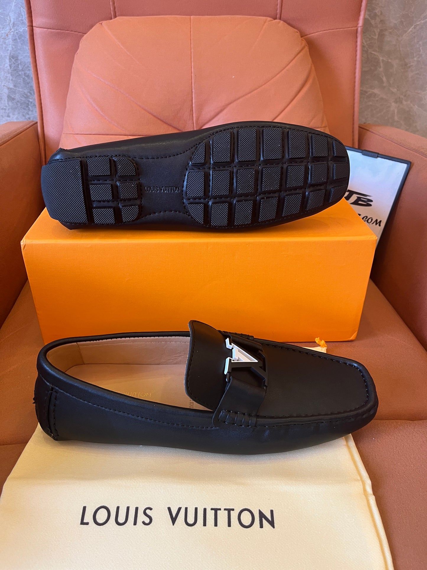 Louis Vuitton black loafers