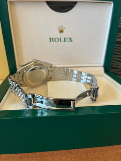 [3A quality]Rolex Datejust 41 white gold/steel black index dial fluted bezel Jubilee bracelet 126334