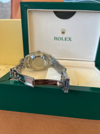 [3A quality]Rolex Datejust 41 white gold/steel black index dial fluted bezel Jubilee bracelet 126334