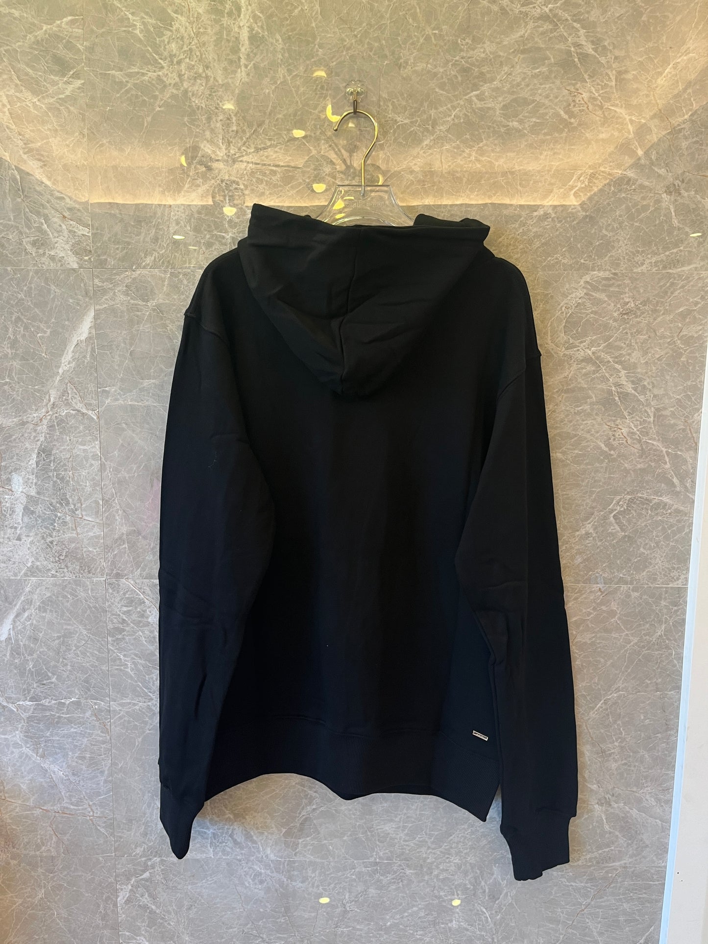 Amiri Staggered Chrome hoodie black