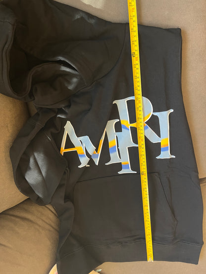 Amiri Staggered Chrome hoodie black