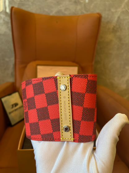 Louis Vuitton ceramics mug damier red