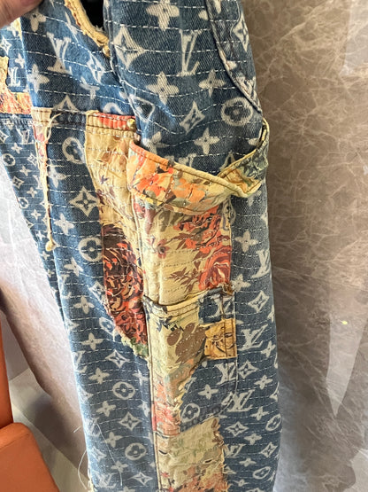 Louis Vuitton FW22 destroyed carpenter denim Jeans