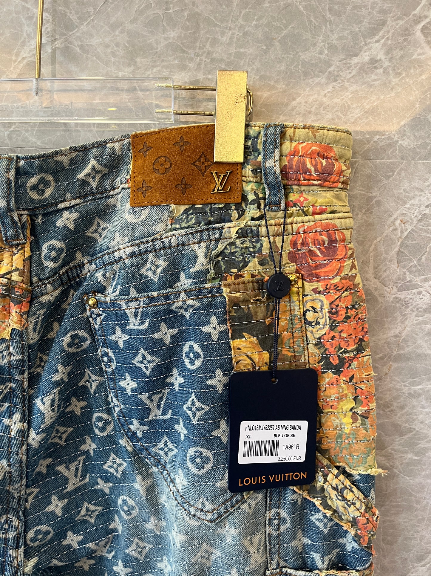 Louis Vuitton FW22 destroyed carpenter denim Jeans