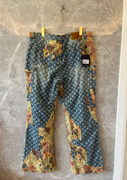 Louis Vuitton FW22 destroyed carpenter denim Jeans