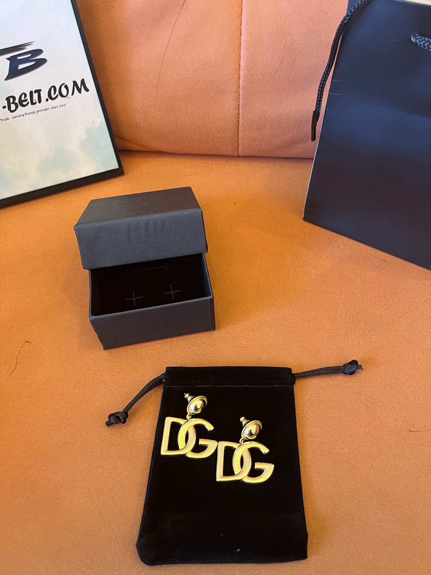 Dolce & Gabbana logo earrings