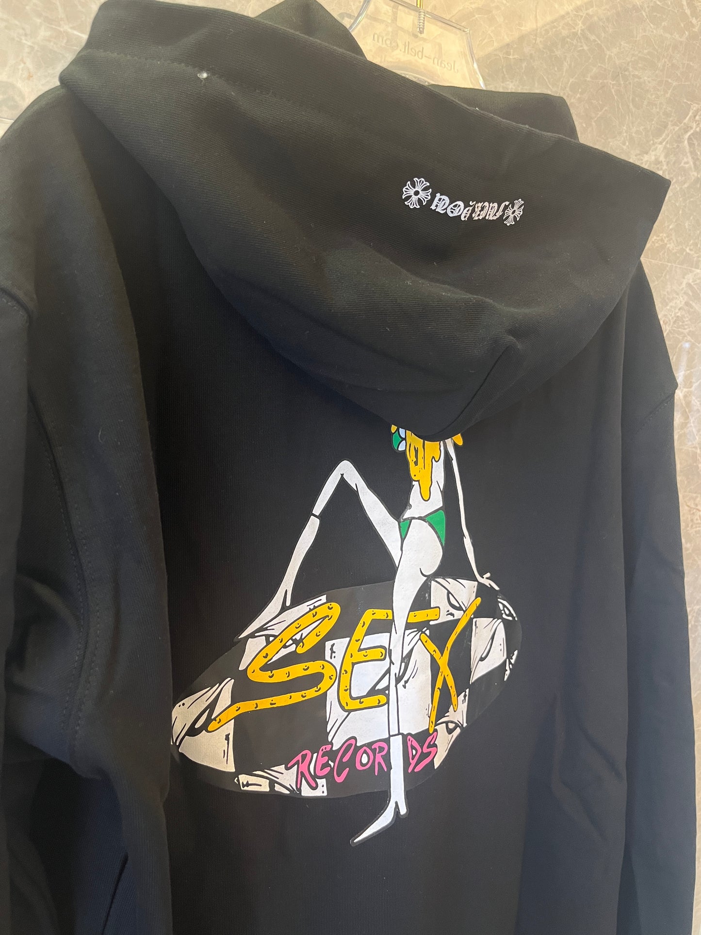 Chrome Hearts matty boy sex records concept hoodie