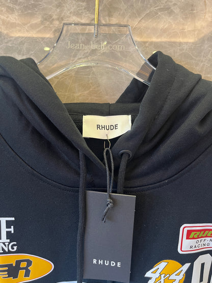 Rhude hoodie motorsport black