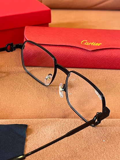 Cartier black silver glasses