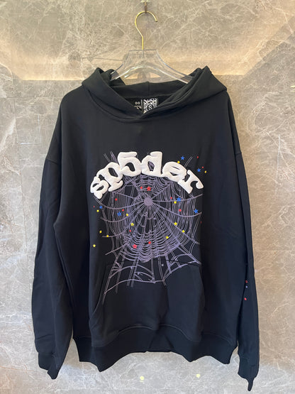 Sp5der worldwide hoodie black