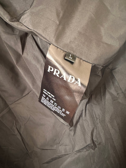 Prada imported high-end nylon flip down jacket