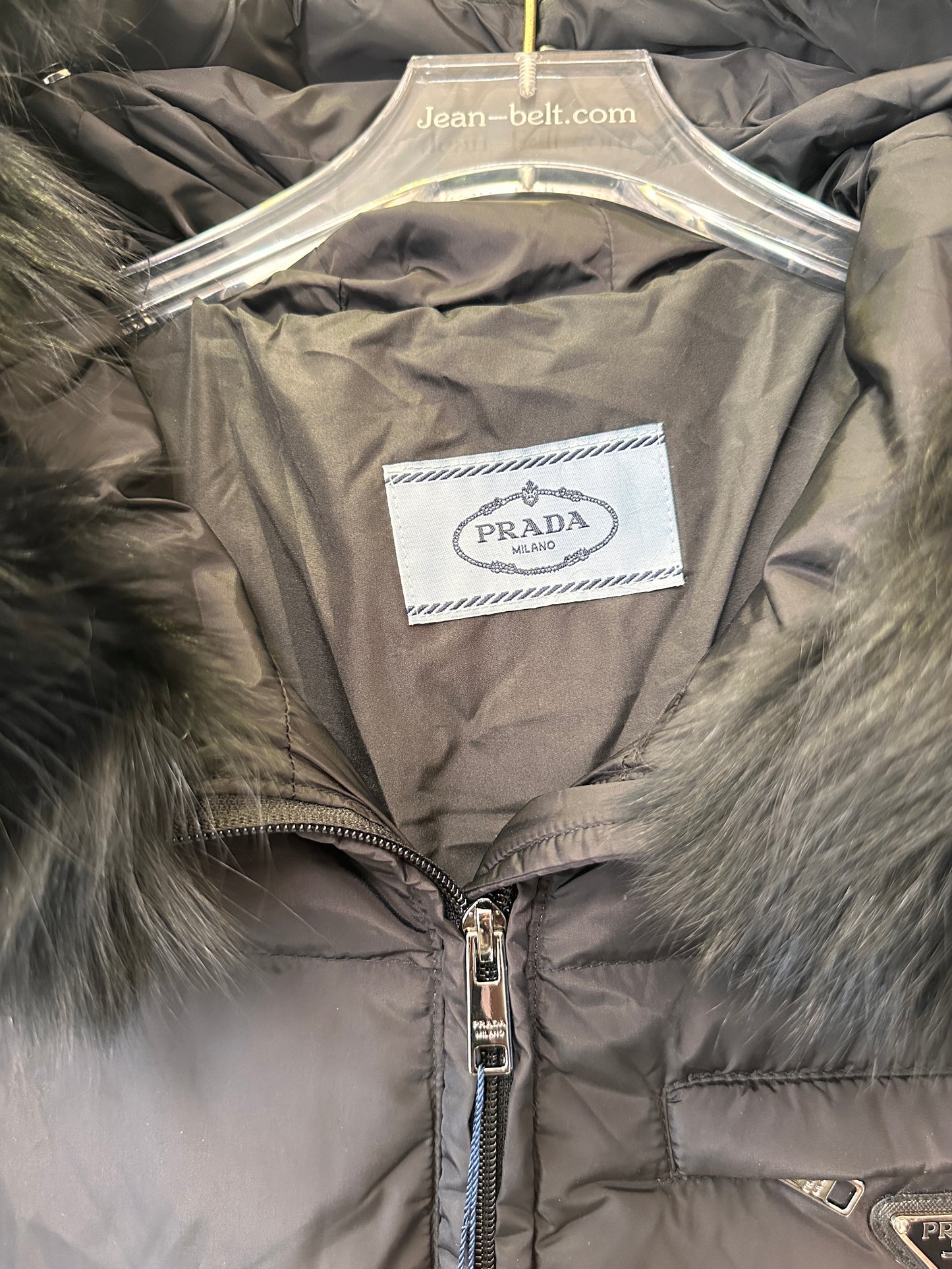 Prada imported high-end nylon flip down jacket