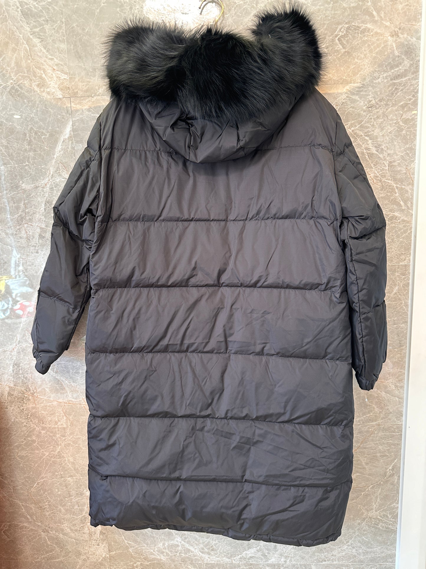 Prada imported high-end nylon flip down jacket