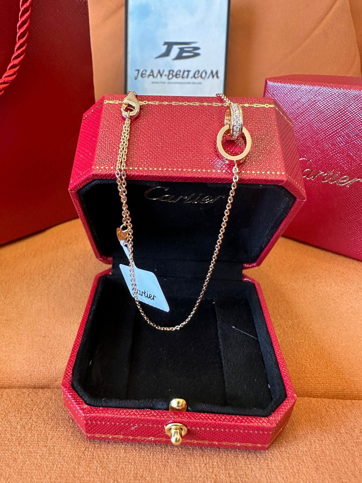 Cartier PG AU750 7.0G Love necklace gold