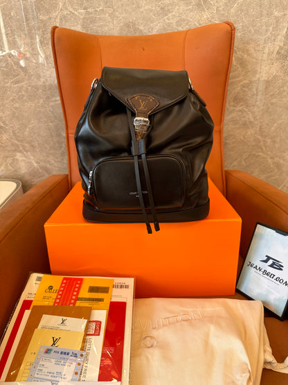 Louis Vuitton Montsouris backpack PM lambskin black