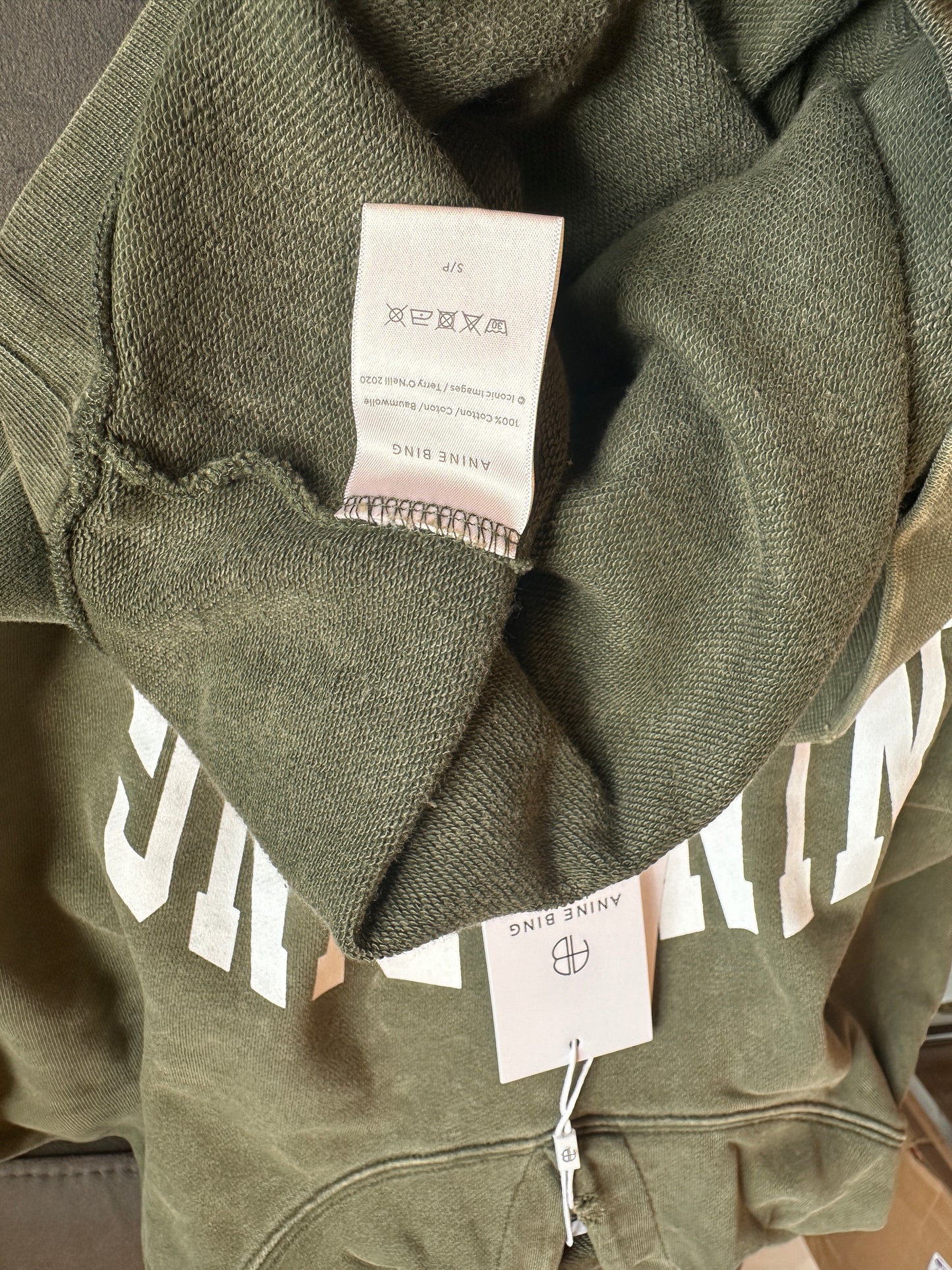 Anine Bing Harvey sweatshirt - dusty olive