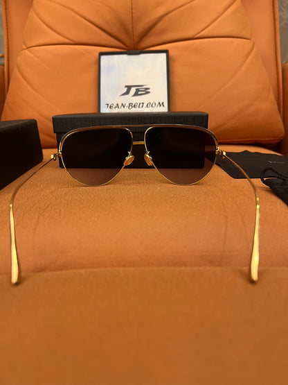 Dior pilot-style gold aviator sunglasses