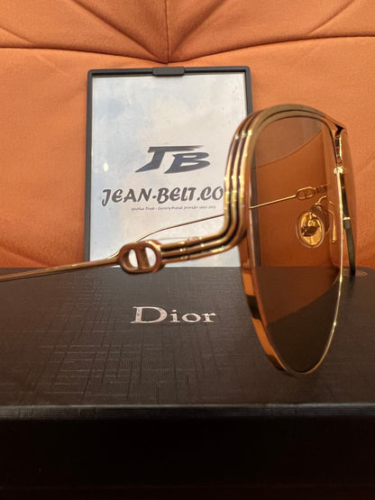 Dior pilot-style gold aviator sunglasses