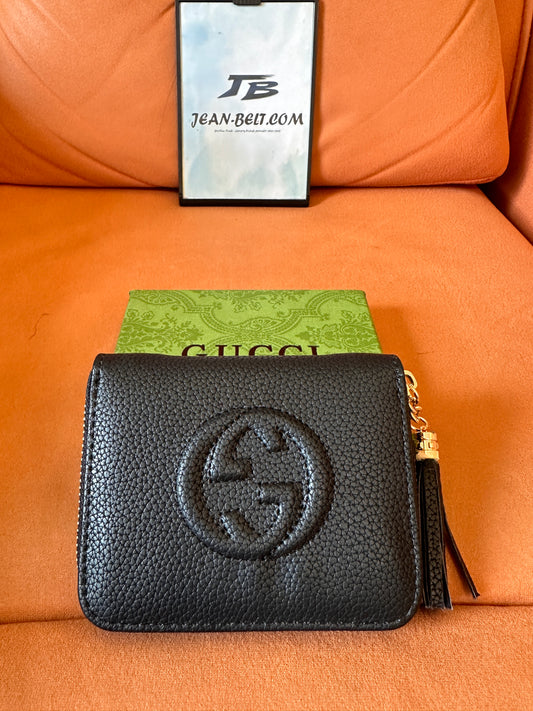 [Normal Quality]Gucci soho pebbled leather wallet