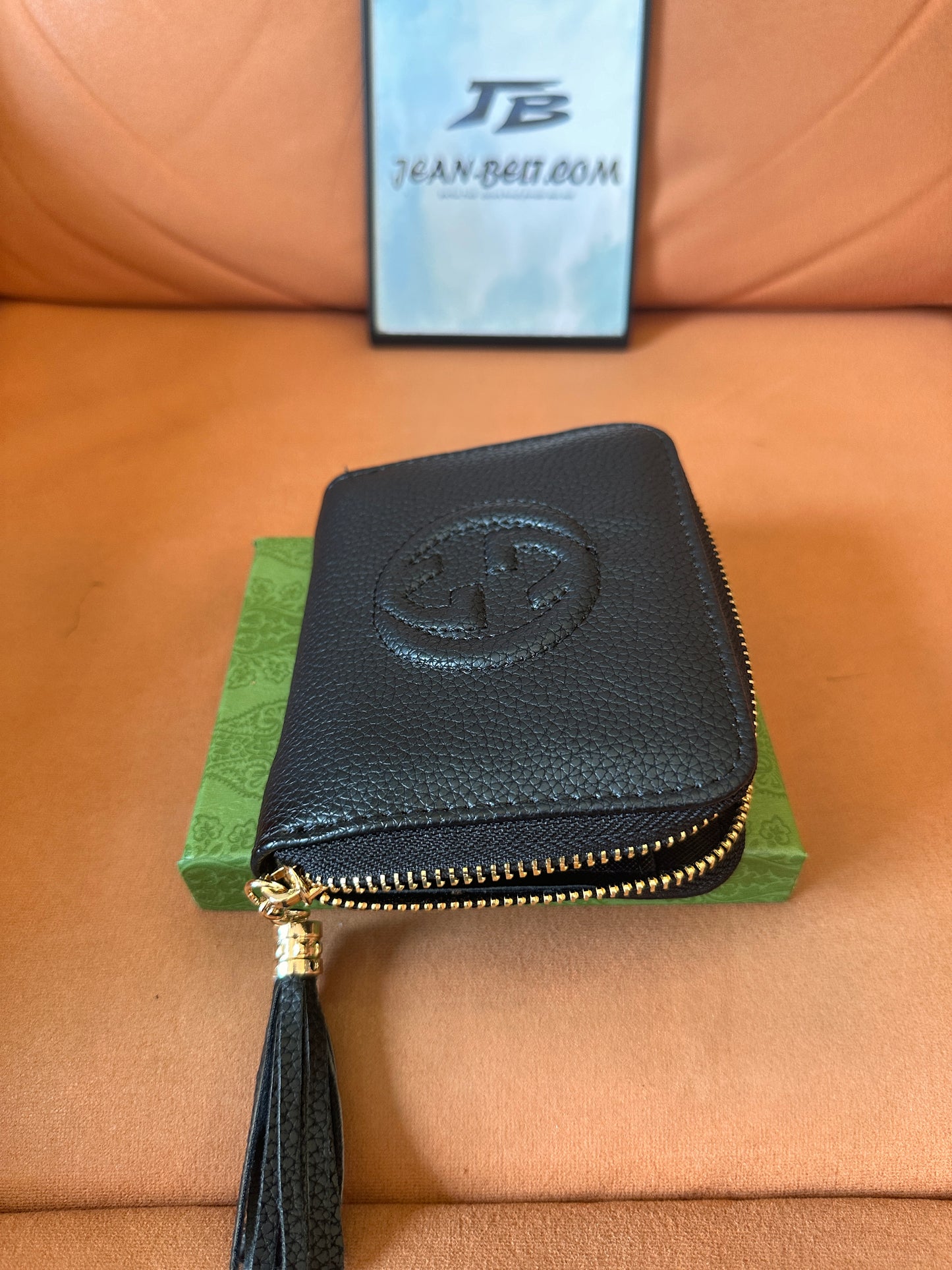 [Normal Quality]Gucci soho pebbled leather wallet