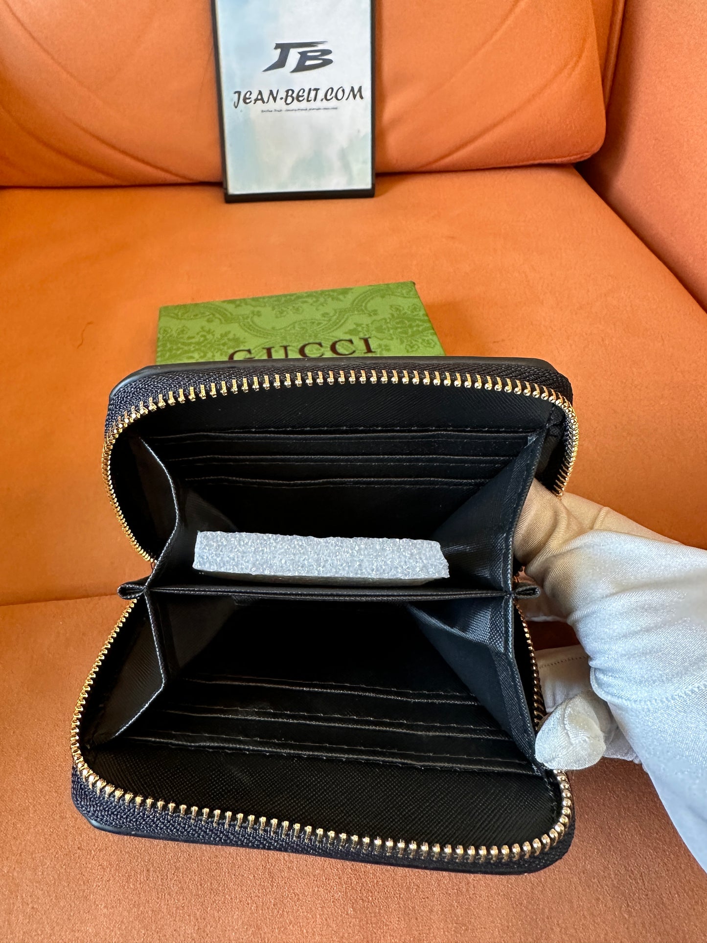 [Normal Quality]Gucci leather wallet with double G logo