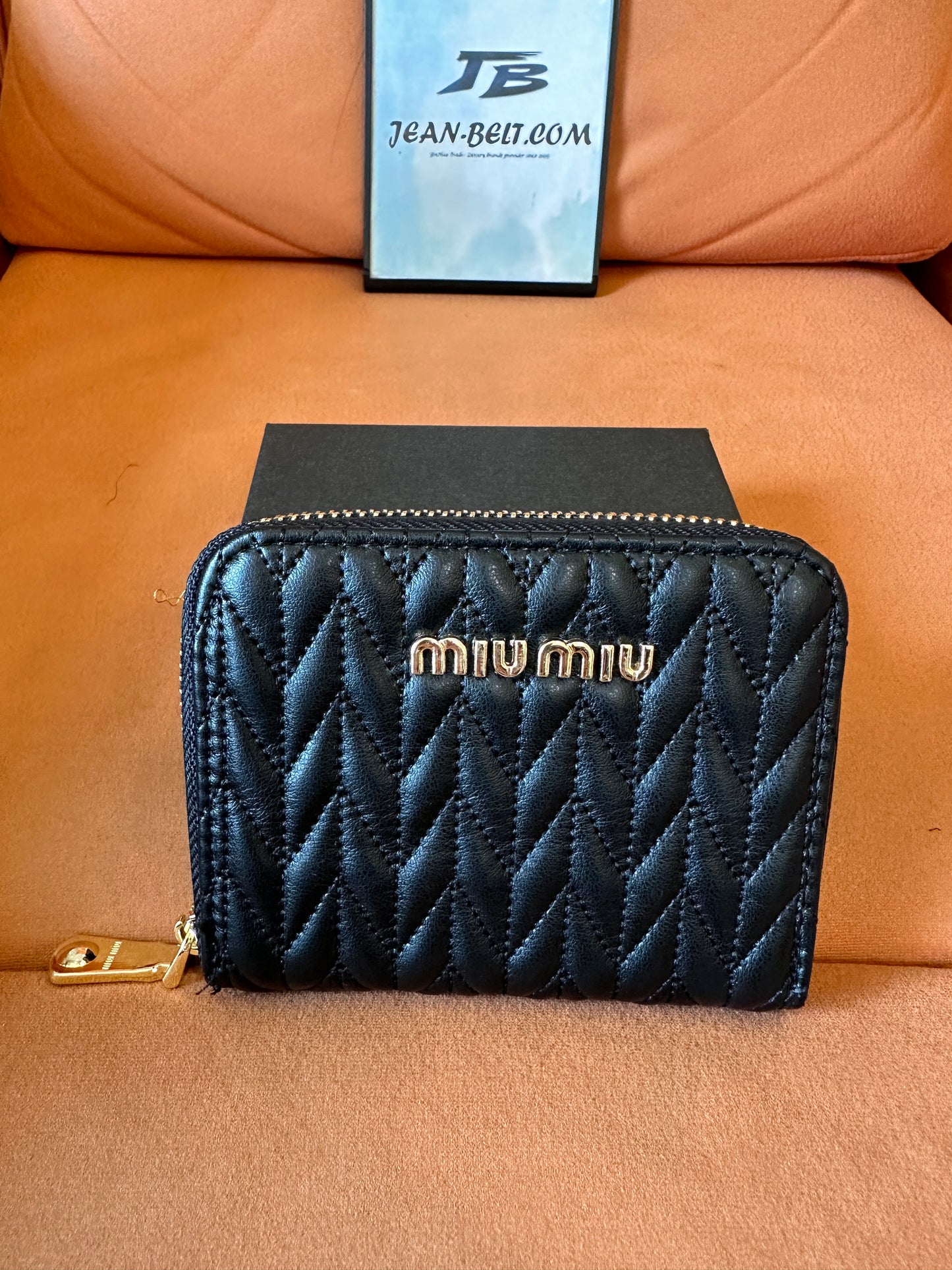 [Normal Quality]Miu Miu matelassé quilted leather wallet