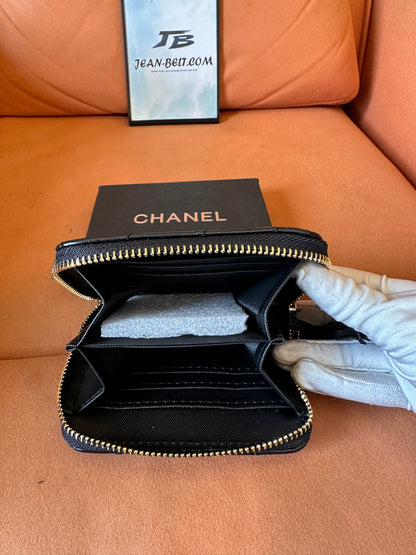 [Normal Quality]Chanel quilted leather wallet with tassel zipper