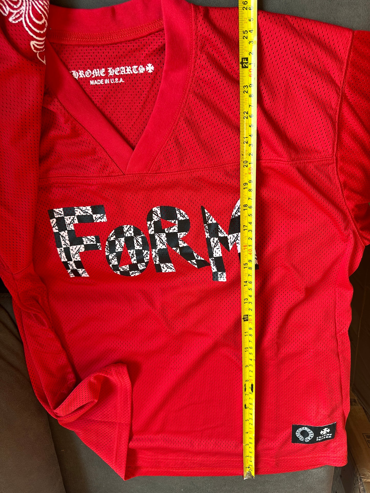 Chrome Hearts x Matty Boy red 'Form' hockey jersey