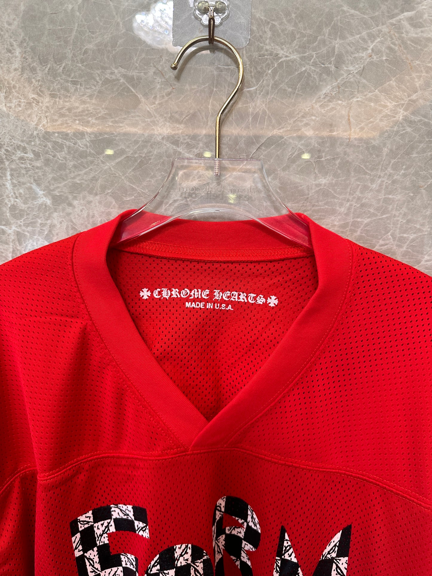 Chrome Hearts x Matty Boy red 'Form' hockey jersey