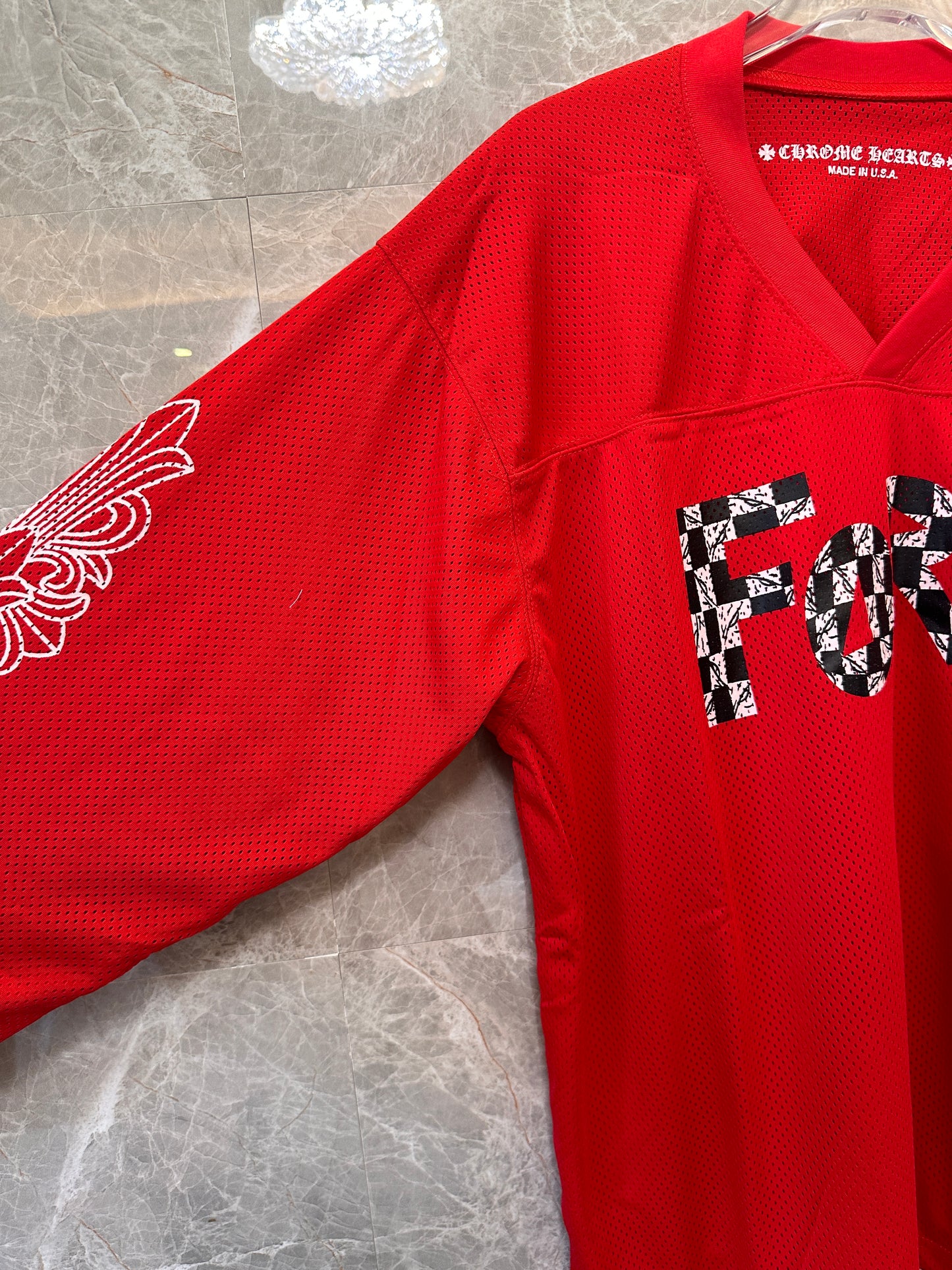 Chrome Hearts x Matty Boy red 'Form' hockey jersey