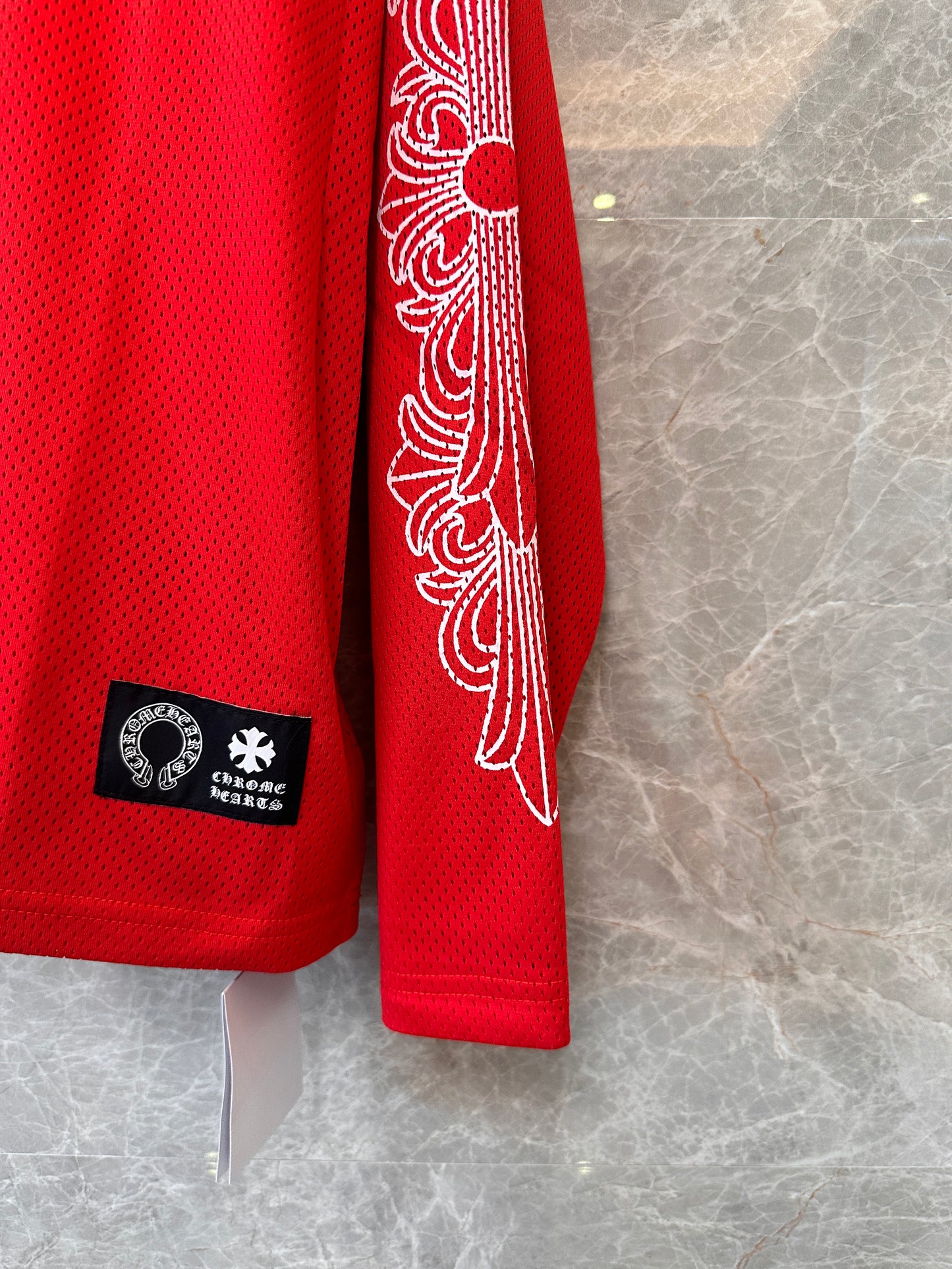 Chrome Hearts x Matty Boy red 'Form' hockey jersey